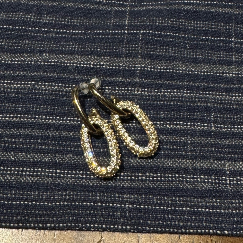 Gold and Silver Hoop Earrings
